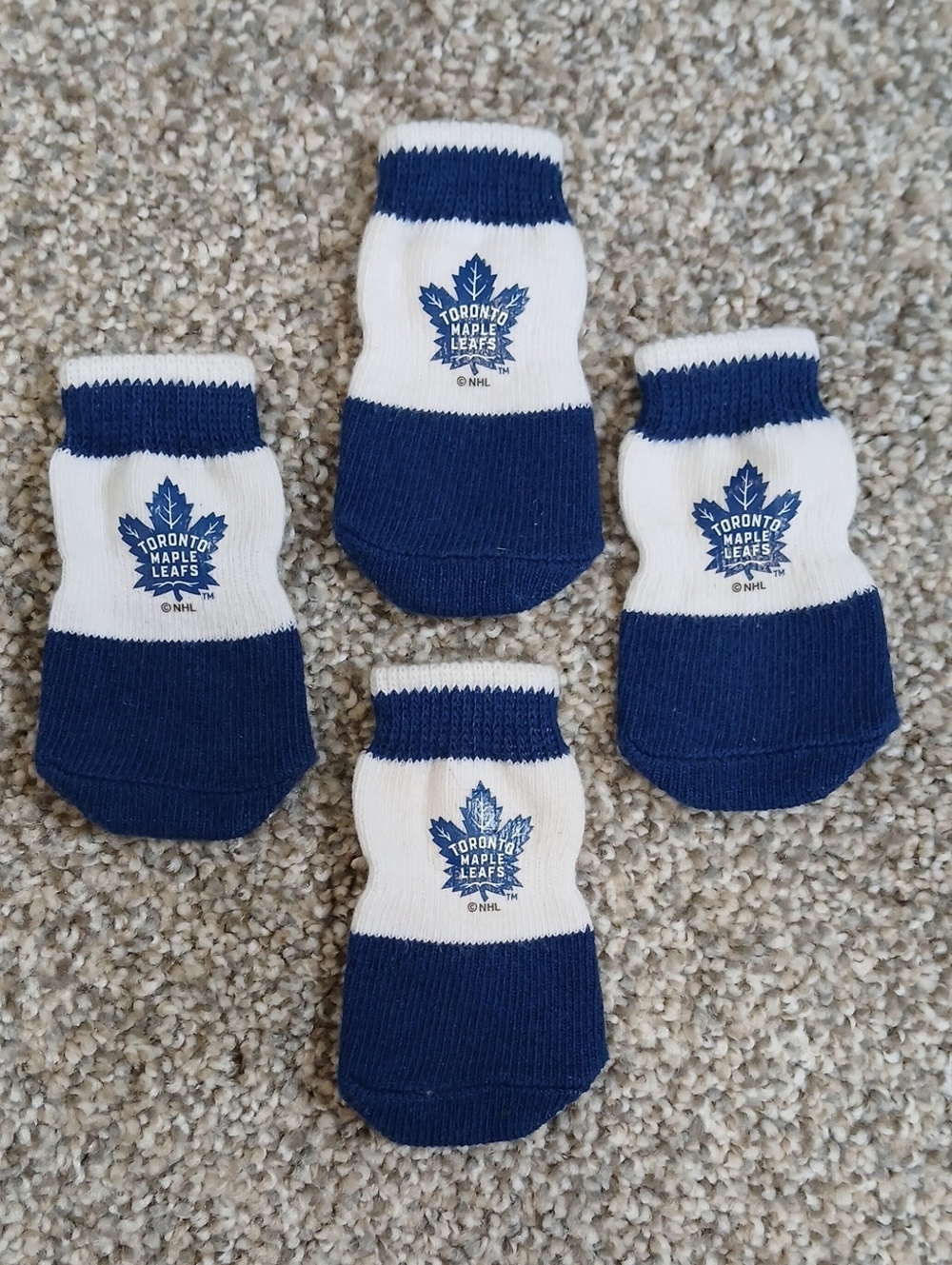NHL Toronto Maple Leafs White & Blue Pet Socks